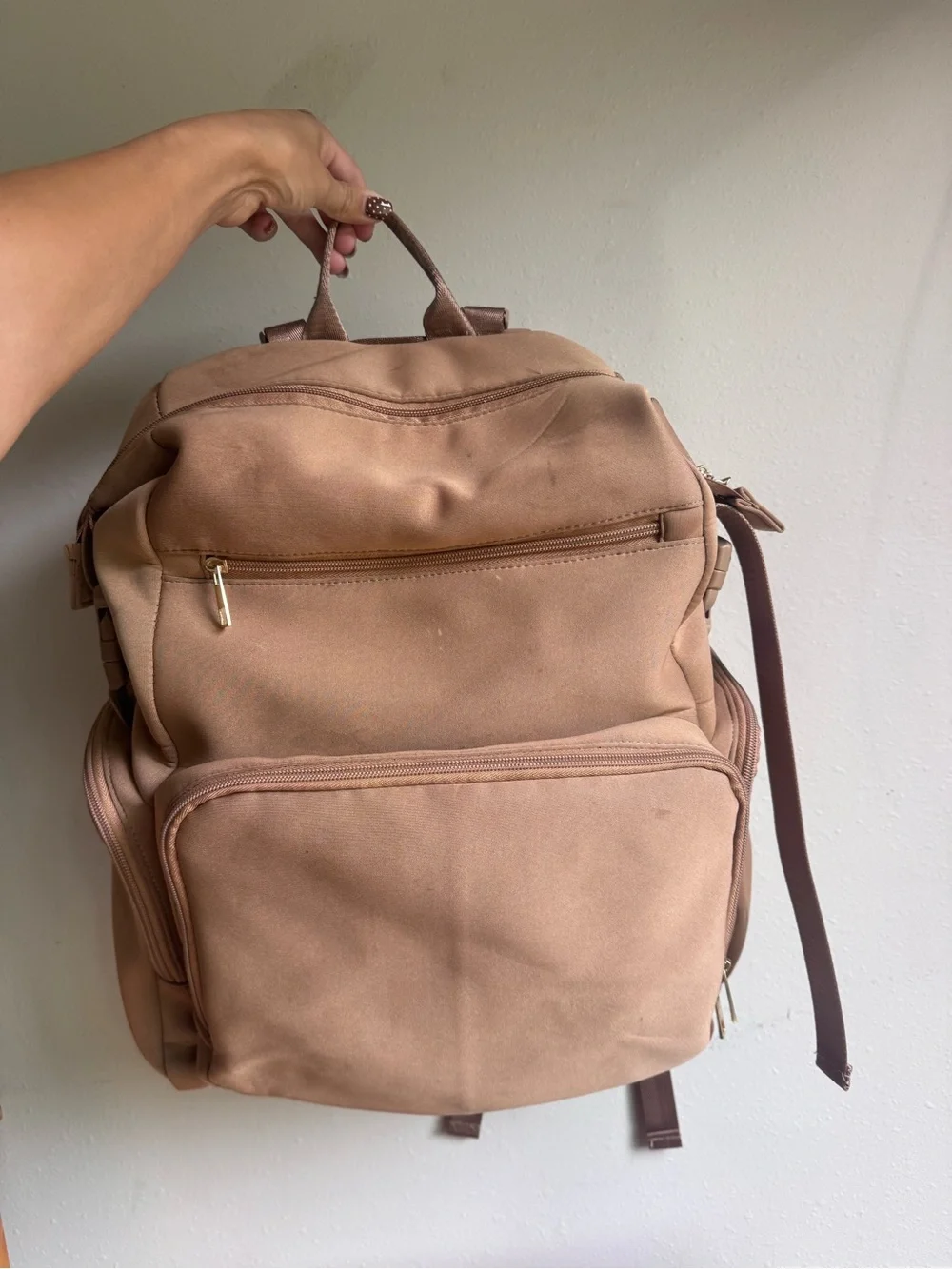 Cei-cei diaper bag backpack tan